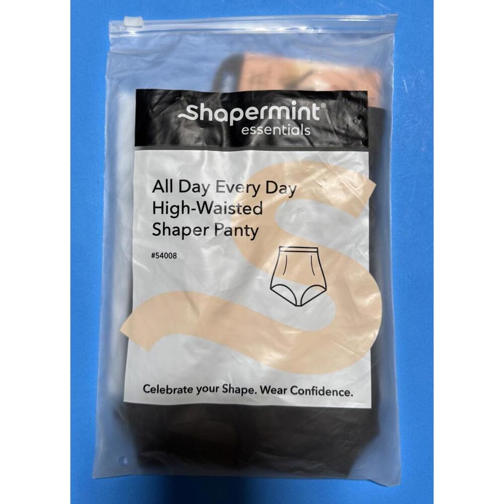 Shapermint Essentials All Day Every Day High Waisted Shaper Panty Black XL/2XL